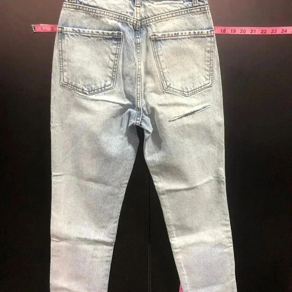 Revice Denim Ex-Boyfriend Straight Leg Distressed,light wash, Player One Jeans - Picture 4 of 12